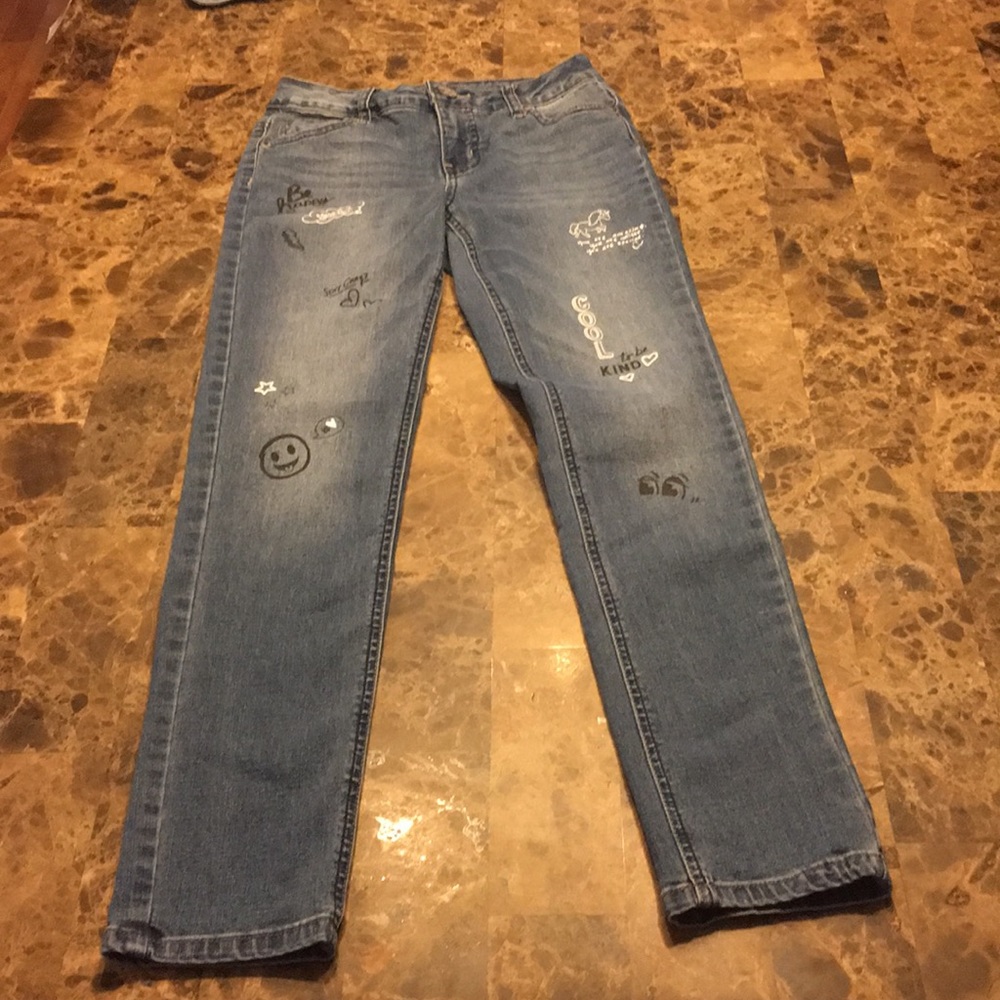 Girls justice jeans size 12 slim